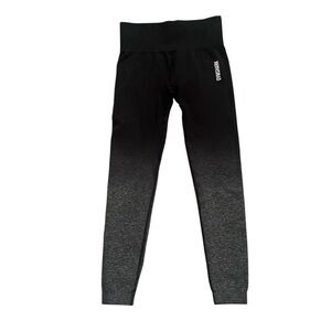 Gymshark Black & Gray Ombre Leggings Tights
